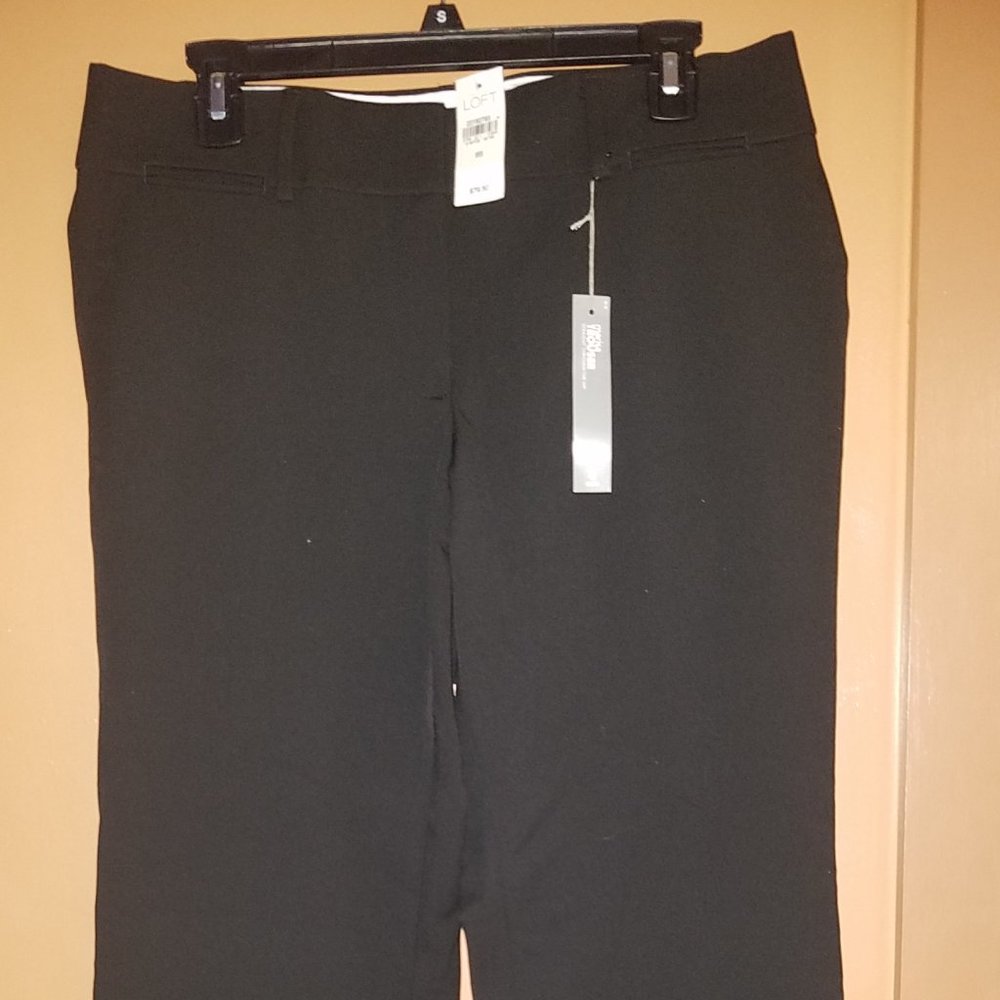 $79 LOFT MARISA TROUSER BLACK 8 SHORT NWT